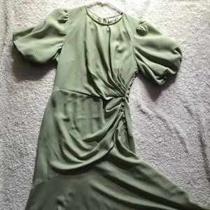 Light green semi-formal dress